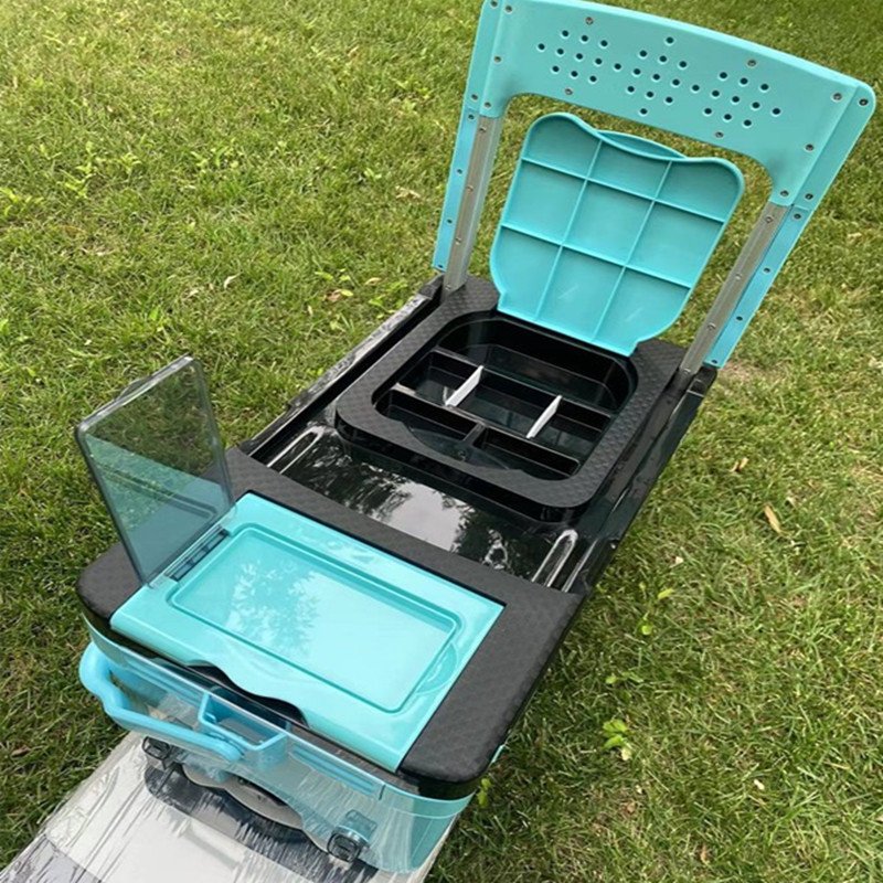 Four-knock-up fishing tank can be used as a platform for fishing with multipurpose fishing drums and wild fishing gear